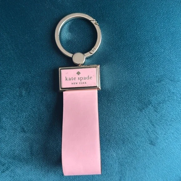 Kate Spade Pink Patent Leather Keychain - Picture 2 of 4